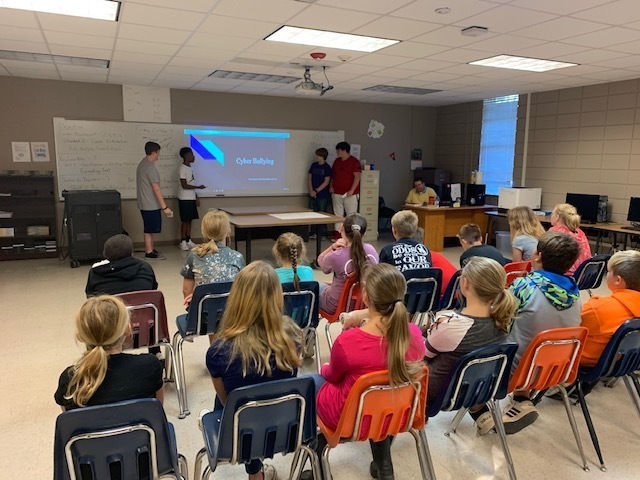 8th Graders Teach 5th Graders about the Different Type of Bullying
