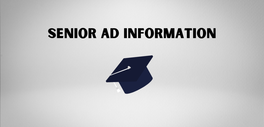 senior ad information with graduation hat
