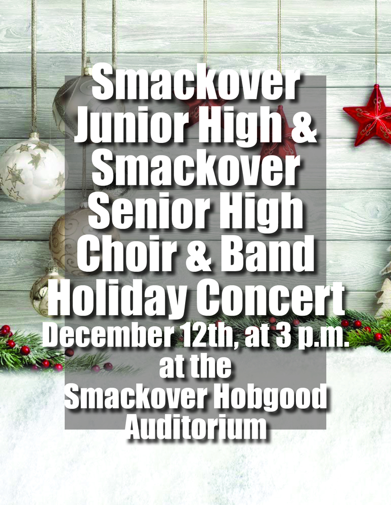 Smackover Band and Choir Concert Information 